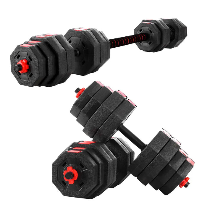 Everfit 40kg Dumbbells Barbell Set Adjustable Dumbbell Weight Lifting 1RM Fitness Australia