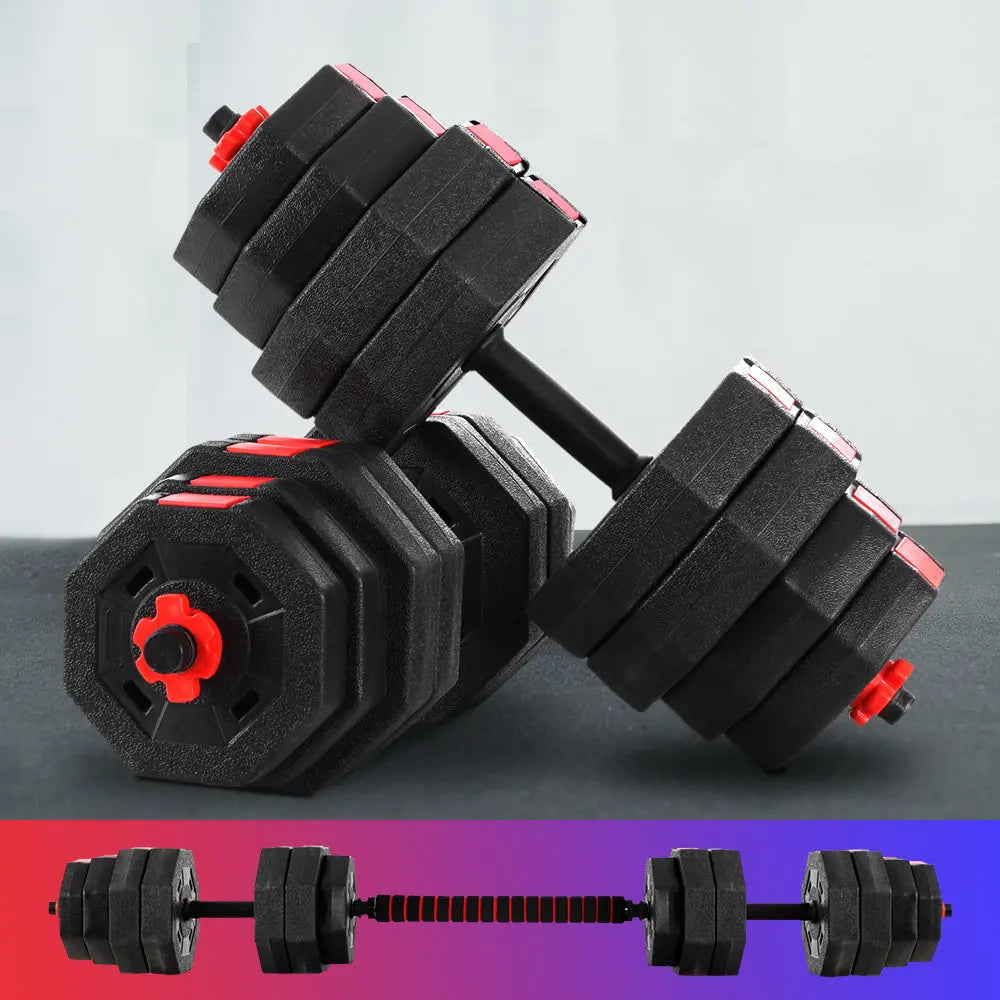 Everfit 40kg Dumbbells Barbell Set Adjustable Dumbbell Weight Lifting 1RM Fitness Australia