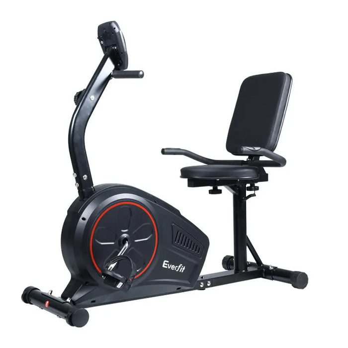 Everfit Exercise Bike Magnetic Recumbent Indoor Cycling Home Gym Cardio 8 Level - 1RM Fitness Australia