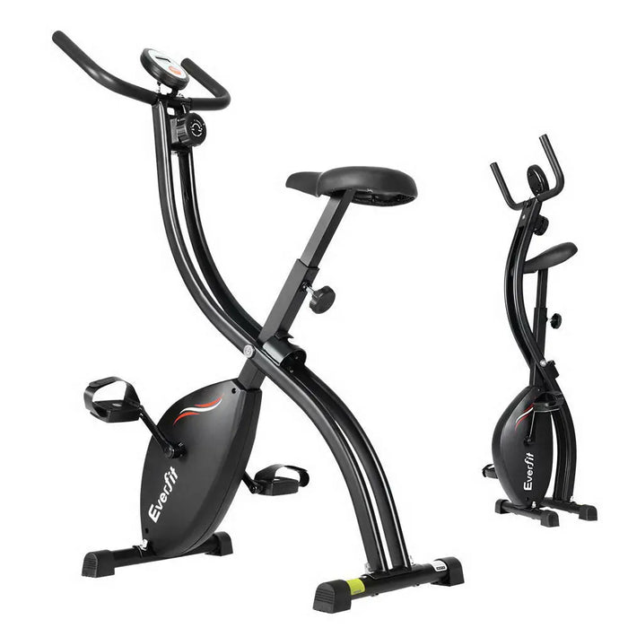 Everfit Folding Exercise Bike Magnetic X-Bike Bicycle Indoor Cycling Cardio - 1RM Fitness Australia