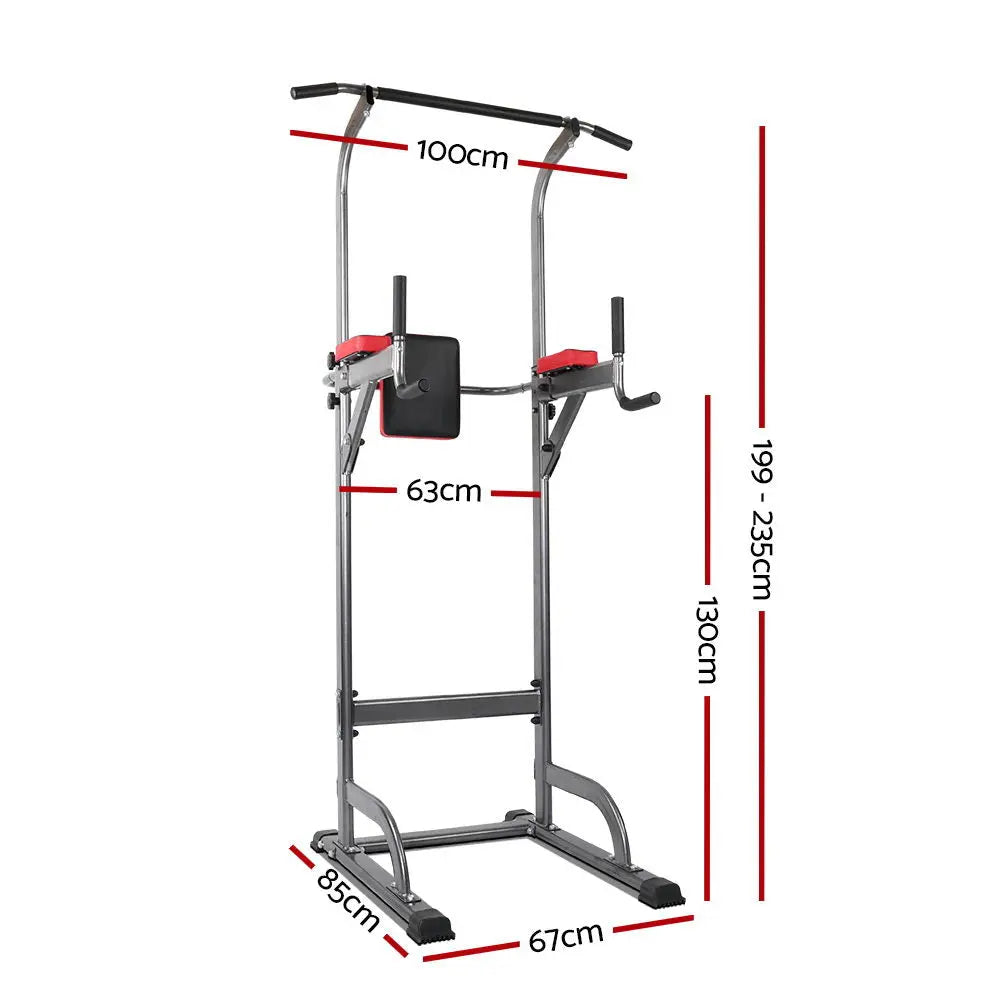 Everfit Weight Bench Chin Up Tower Bench Press Home Gym Wokout 200kg Capacity - 1RM Fitness Australia