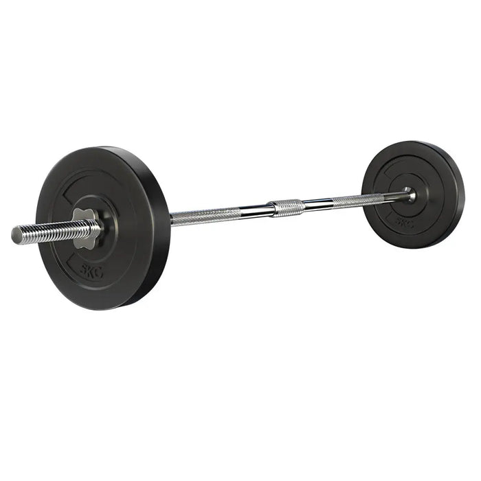 Everfit 18kg Barbell Set Weight Plates Bar Lifting Bench 168cm - 1RM Fitness Australia