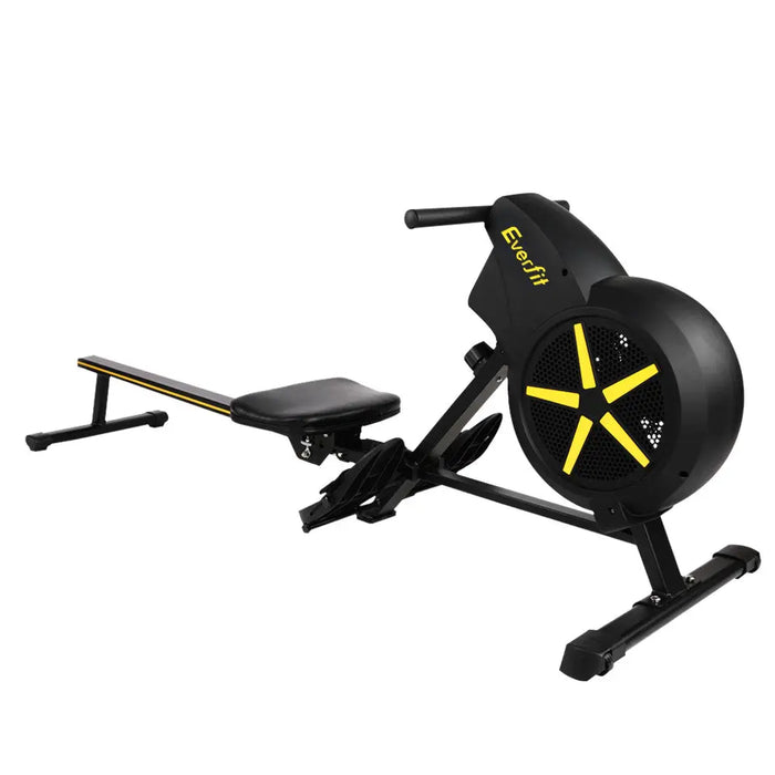 Everfit Rowing Machine Air Rower Exercise Fitness Gym Home Cardio - 1RM Fitness Australia