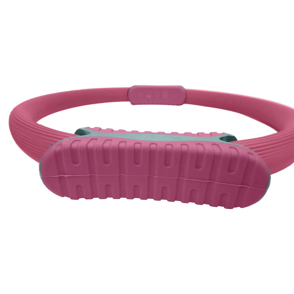 Powertrain Pilates Ring Band Yoga Home Workout Exercise Band Pink - 1RM Fitness Australia