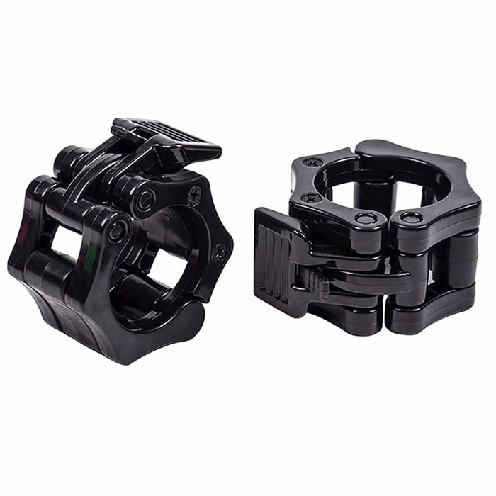 2Pcs 2in / 50mm Olympic Dumbbell Clamps Barbell Clamps Collars Clips Bar Plates Collar Clips Black 1RM Fitness Australia