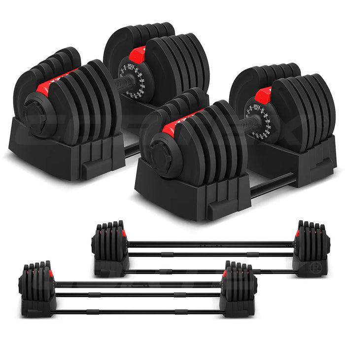 CORTEX Revolock V2 80kg Pair Set Adjustable Steel Dumbbell Barbell All-in-One 1RM Fitness Australia