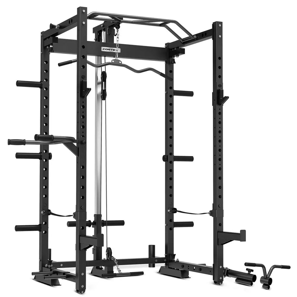 CORTEX PR4 Folding Power Rack with 90kg Standard Tri-Grip Weight and Bar Set 1RM Fitness Australia