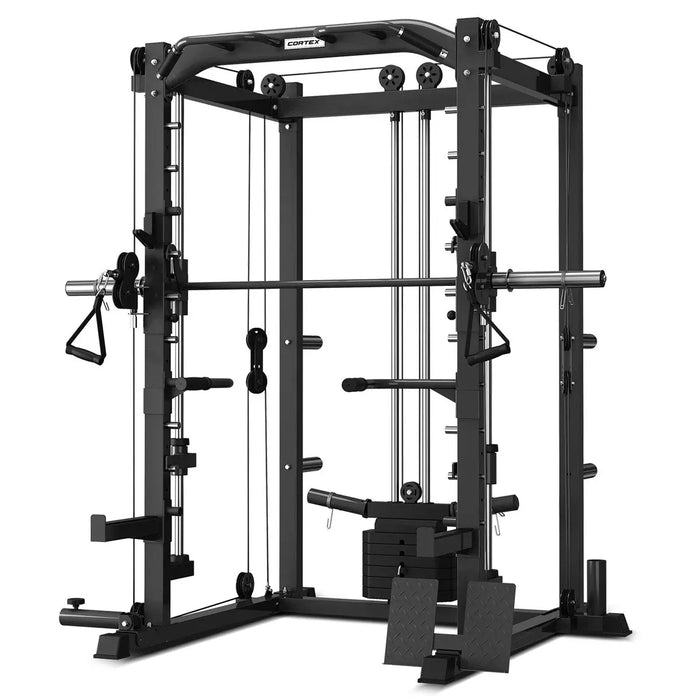 CORTEX SM-20 6-in-1 Power Rack with Smith & Cable Machine - 1RM Fitness Australia