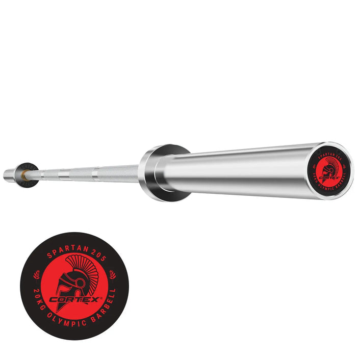 CORTEX SPARTAN205 7ft 20kg Olympic Barbell (Hard Chrome) - 1RM Fitness Australia