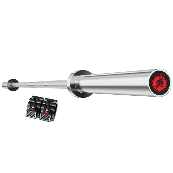 CORTEX SPARTAN205 7ft 20kg Olympic Barbell (Hard Chrome) with Lockjaw Collars - 1RM Fitness Australia