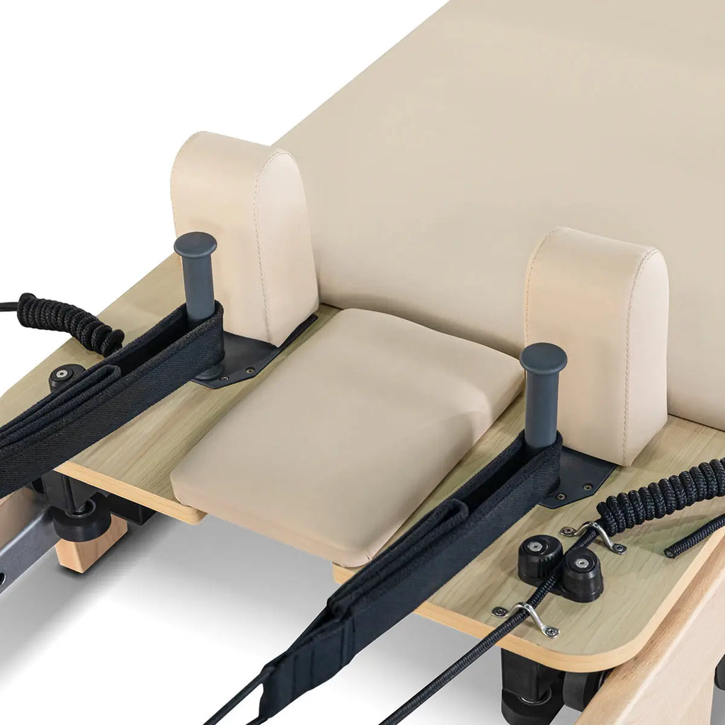 Lifespan Fitness Contour Folding Wooden Pilates Reformer Machine Set (Beige) - 1RM Fitness Australia