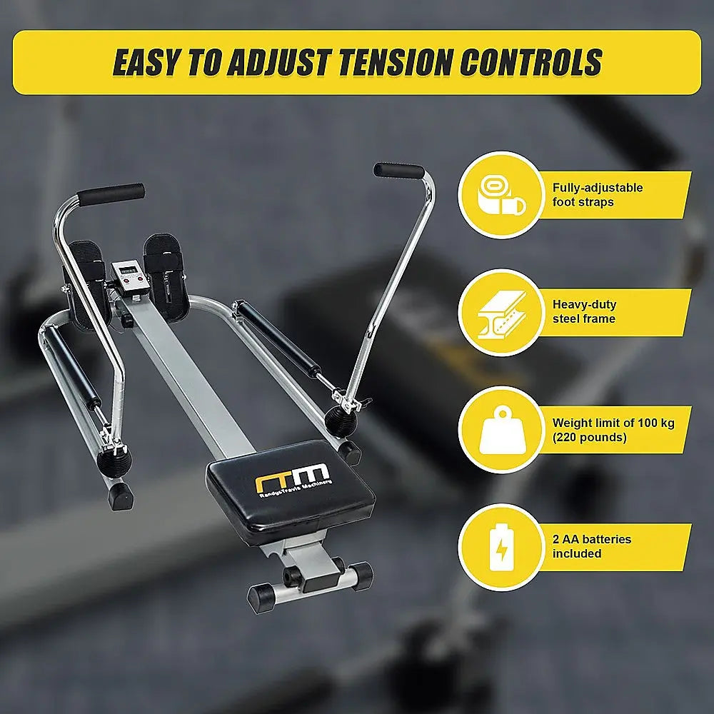 Rowing Machine Rower Exercise Fitness Gym - 1RM Fitness Australia