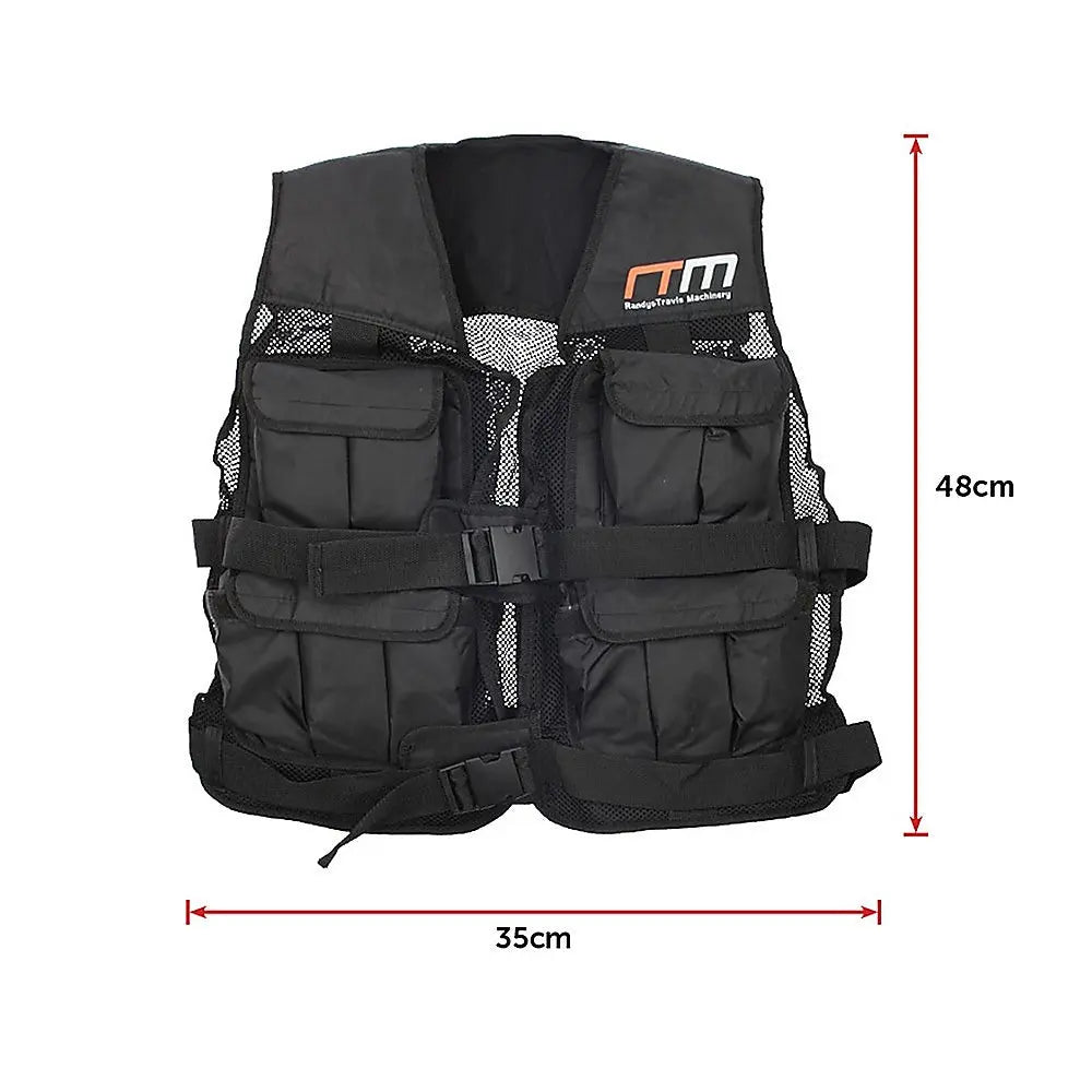 20LBS Weighted Weight Gym Exercise Training Sport Vest - 1RM Fitness Australia