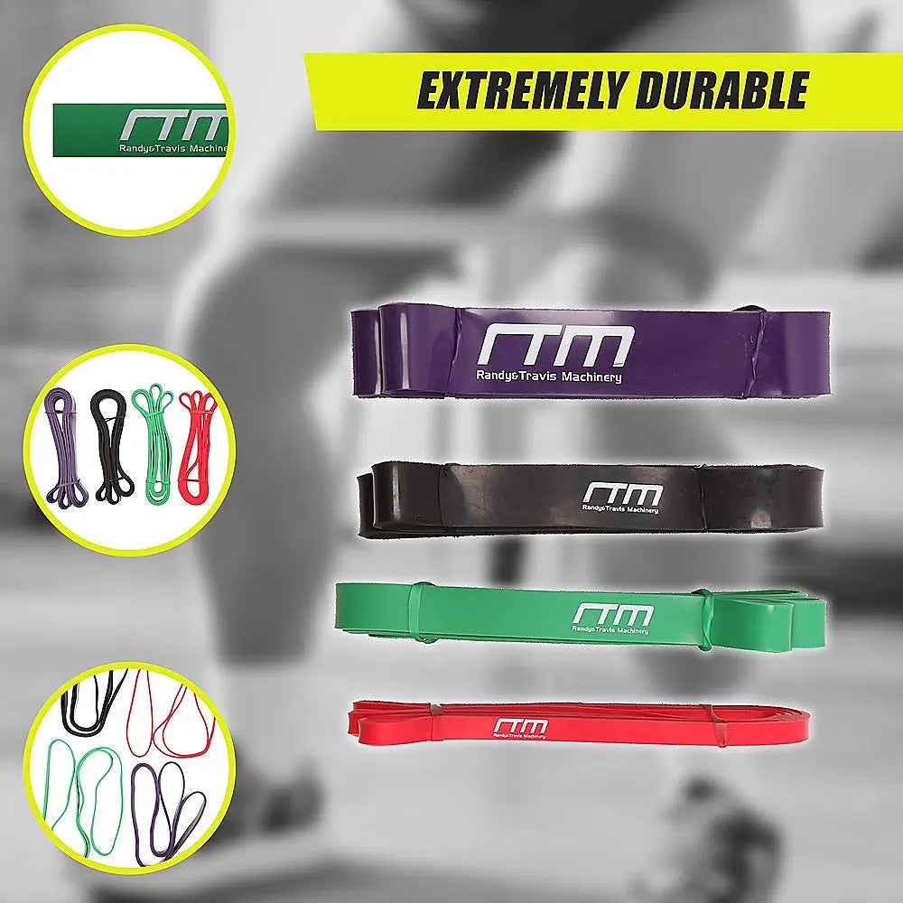 Super Resistance Loop Band Workout Set - 1RM Fitness Australia