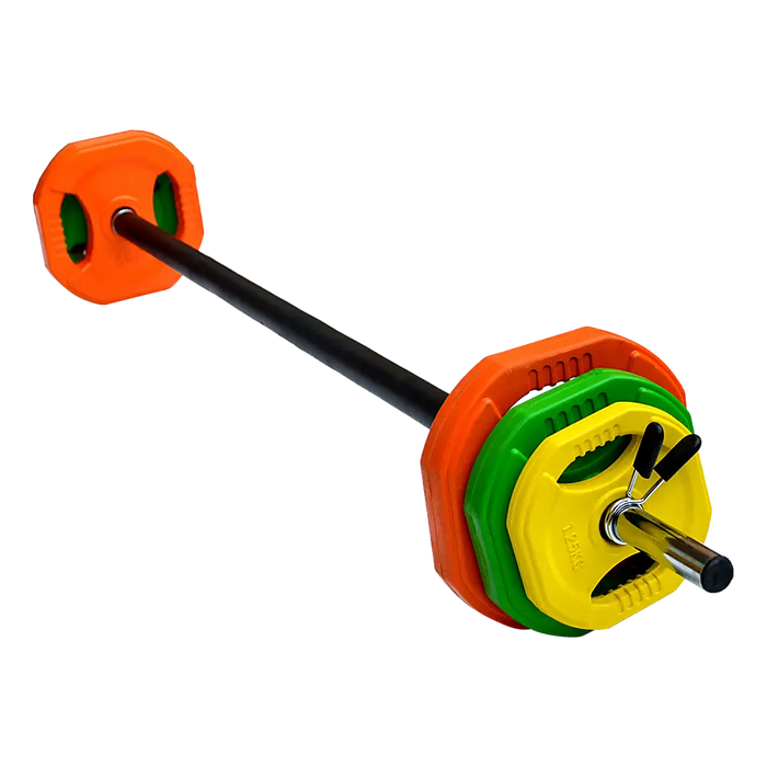 20kg Standard Rubber Coloured Barbell - 1RM Fitness Australia